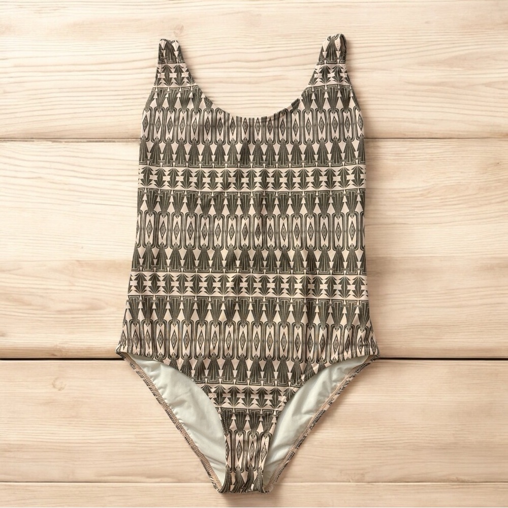 Cia Marítima One-Piece Swimsuit – Geometric Print – Size M